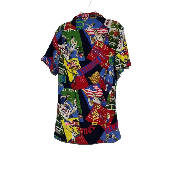 Polo Ralph Lauren Men's Custom Fit Short Sleeve Button Down Shirt Viscose XS - Picture 4 of 4